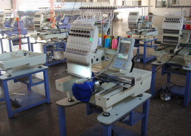 Single Head Computerized Embroidery Machine For Cap / Flat / T - Shirt / Shoes